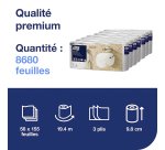 Toilettenpapier drei Schichten Tork Extra Soft - 56 Rollen von 155 Blatt
