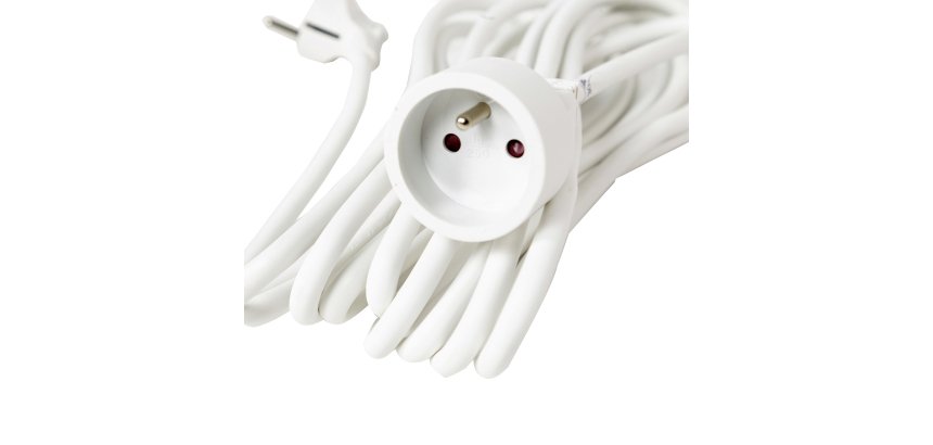 Wonday 5 m extension cord, white