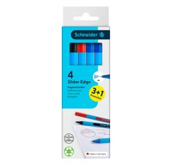 3 Penne Slider Edge XB colori assortiti e 1 blu in omaggio