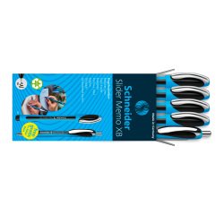 4 Penne Slider Memo XB colore nero e 1 Slider Rave XB nera in omaggio