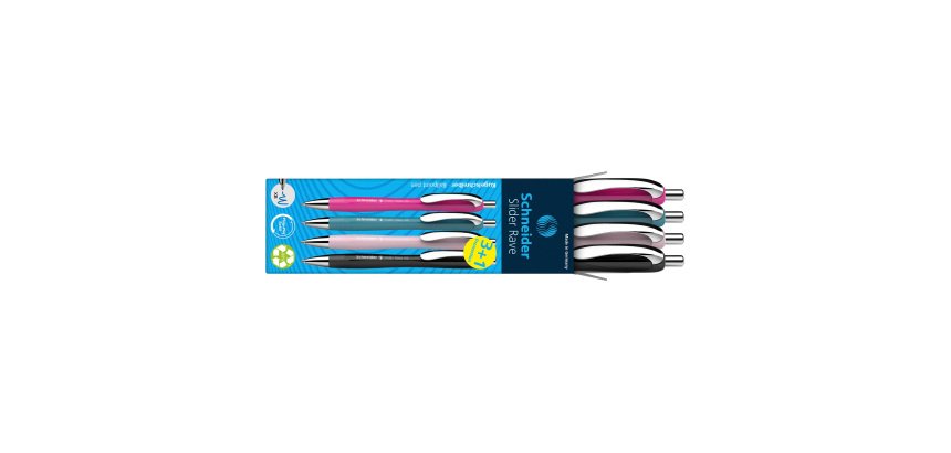3 Penne Slider Rave XB colori assortiti e 1 Slider Rave XB nera in omaggio