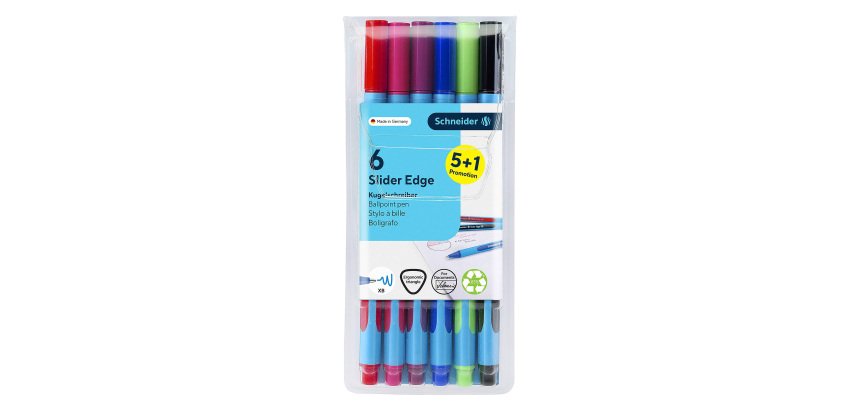 5 Penne Slider Edge XB assortite e 1 in omaggio