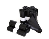 Bolsa de basura doméstica negra 30L 52x60cm 60 galgas - Rollo 25 unidades