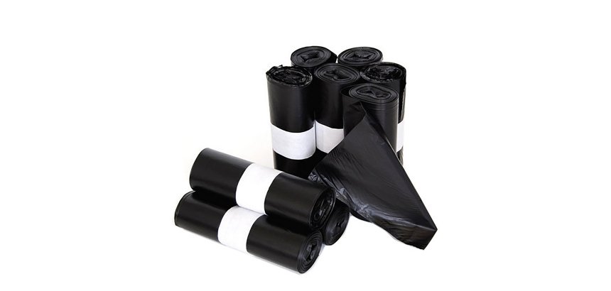 Bolsa de basura doméstica negra 30L 52x58cm 60 galgas - Rollo 25 unidades