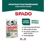 Détartrant machine de cuisine Spado - Boîte de 5 sachets de 15 gr