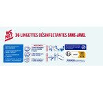 Lingettes nettoyantes désinfectantes WC Net - Paquet de 36