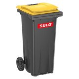 Conteneur à déchets 2 roues 120 litres tri sélectif jaune