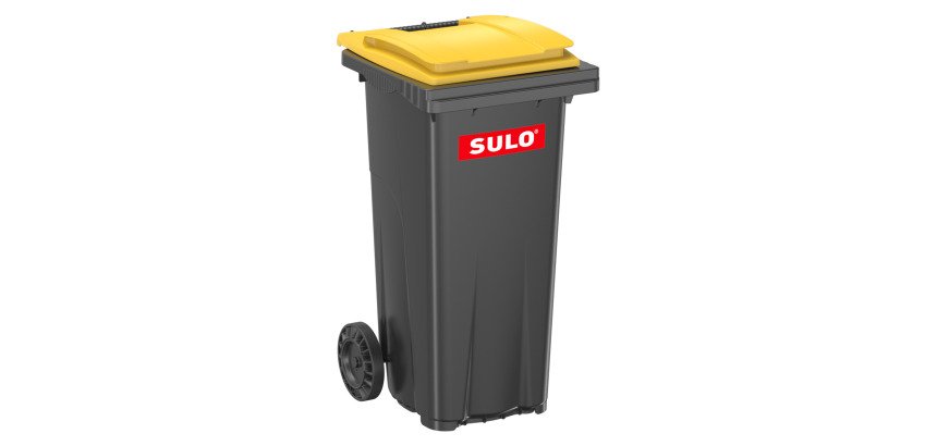 Conteneur à déchets 2 roues 120 litres tri sélectif