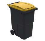 Waste container on 2 wheels 360 l plastic Omnium for waste sorting