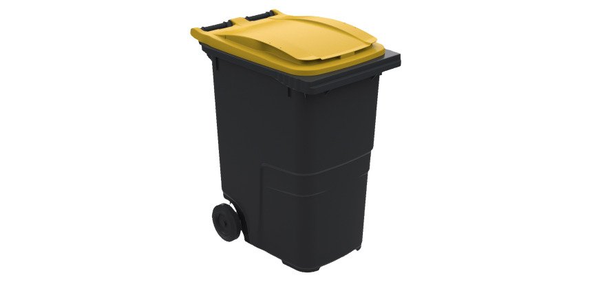 Conteneur à déchets 2 roues 360 litres tri sélectif