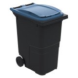 Conteneur à déchets 2 roues 360 litres tri sélectif bleu