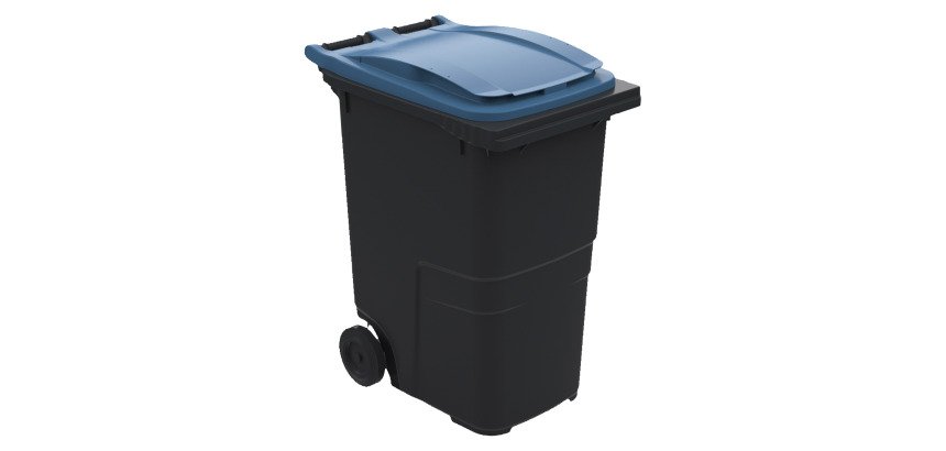 Conteneur à déchets 2 roues 360 litres tri sélectif