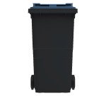 Waste container on 2 wheels 360 l plastic Omnium for waste sorting