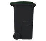 Contenedor de reciclaje 240L con ruedas