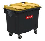Conteneur à déchets 660 litres extérieur 4 roues couleur