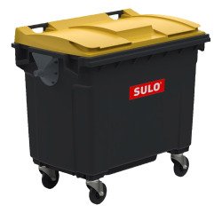 Conteneur à déchets 660 litres extérieur 4 roues couleur