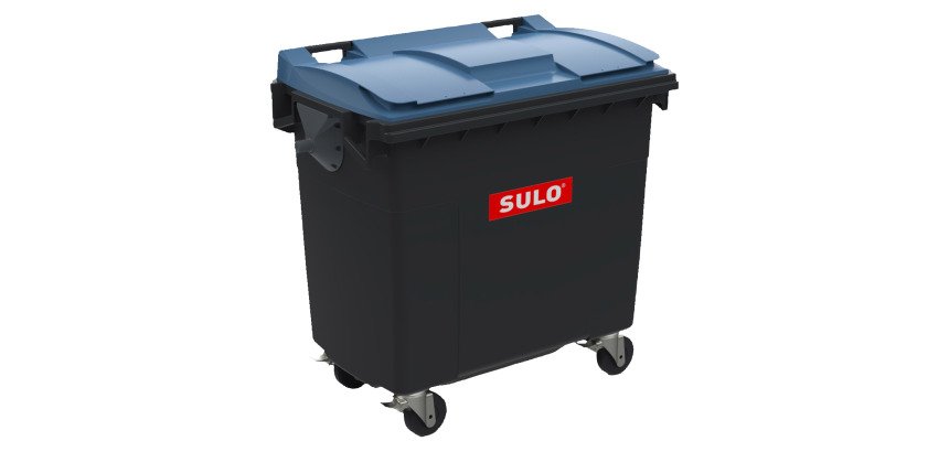 Conteneur à déchets 4 roues 770 litres extérieur
