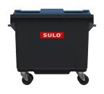 Conteneur à déchets 4 roues 660 litres extérieur
