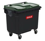 Conteneur à déchets 660 litres extérieur 4 roues couleur