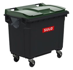 Conteneur à déchets 660 litres extérieur 4 roues couleur