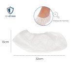 Chaussettes en PP blanc à usage unique - Sachet de 100