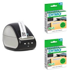 Etichettatrice Dymo LW550 e 2 rotoli etichette LW 25mmx54mm bianco