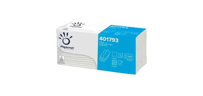 Asciugamano Piegato Z Papernet 2 veli 20 clip da 143 servizi