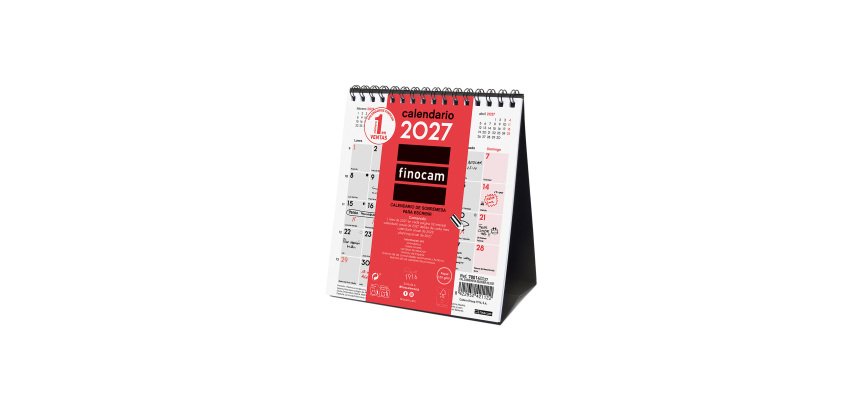 Calendario Sobremesa Escribir Finocam Neutro  XS - 140x150 mm