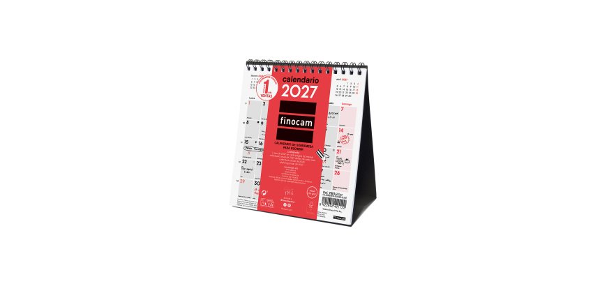 Calendario Sobremesa Escribir Finocam Neutro  XS - 140x150 mm