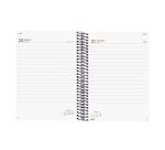 Agenda  155x212 mm1 Día Página Espiral Opaque Finocam Azul Español