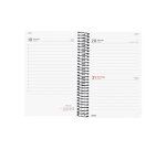 Agenda 117x181 1 Día Página Espiral Year Finocam Negro 