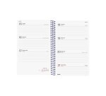 Agenda espiral Year 117 x 181 semana vista Finocam azul