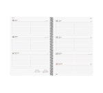 Agenda semana vista espiral Year Negra Finocam E40 210 x 297 mm