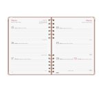 Agenda semana vista espiral Alma Rosa Finocam E10 155 x 212 mm