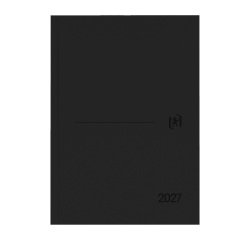 Agenda Minimal 15X21 Día página negra catalán Oxford