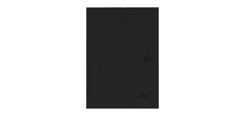 Agenda Minimal 15X21 Día página negra catalán Oxford