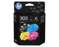 HP 303 Pack 2 cartuchos originales (3YM92AE) negro + tricolor (200 + 3 x 165 páginas)