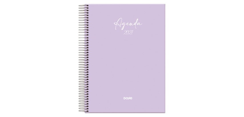 Agenda espiral Serenity dia página 14x20 Dohe morado