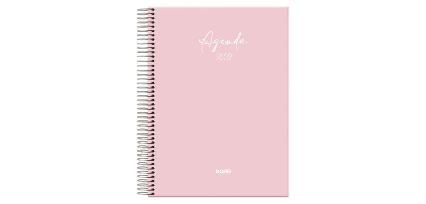 Agenda espiral Serenity dia página 14x20 Dohe rosa