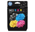 HP 963 Pack 4 cartuchos originales (6ZC70AE) 1 negro + 3 colores (1000 + 3 x 700 páginas)