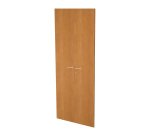 Coppia ante battenti alte per libreria Avila L 76 x P 1,8 x H 196 cm