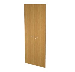 Coppia ante battenti alte per libreria Avila L 76 x P 1,8 x H 196 cm