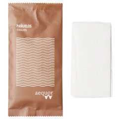 Pañuelos Aequor sobre de 3 unidades - caja de 500 sobres