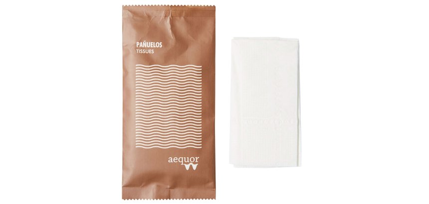 Pañuelos Aequor sobre de 3 unidades - caja de 500 sobres