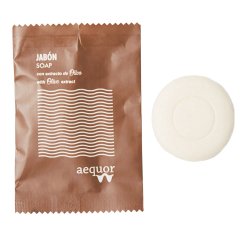 Jabon oliva Aequor redondo 12g - caja de 500