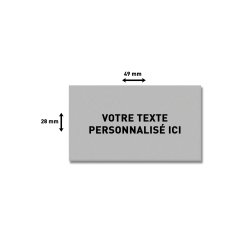 Plaque de texte personnalisable pour tampon Trodat Printy 5203 – 49 × 28 mm