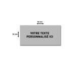 Plaque de texte personnalisable pour tampon Trodat Printy 5204 – 56 × 26 mm