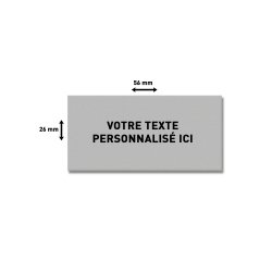Plaque de texte personnalisable pour tampon Trodat Printy 5204 – 56 × 26 mm