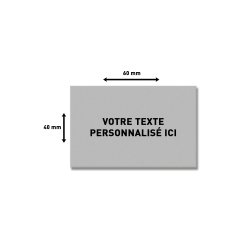 Plaque de texte personnalisable pour tampon Trodat Printy 5274 – 60 × 40 mm