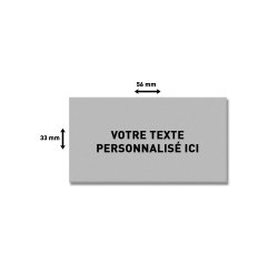 Plaque de texte personnalisable pour tampon Trodat Printy 5206 – 56 × 33 mm